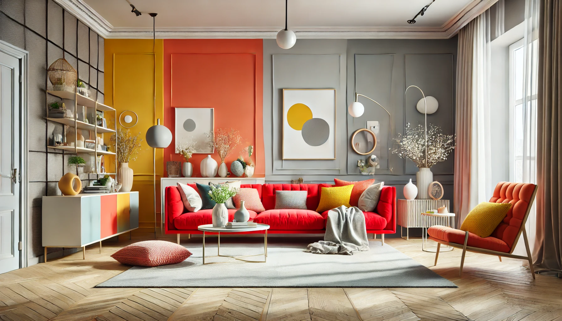 Balancing Bright Colors With Neutral Accents In Home Decor