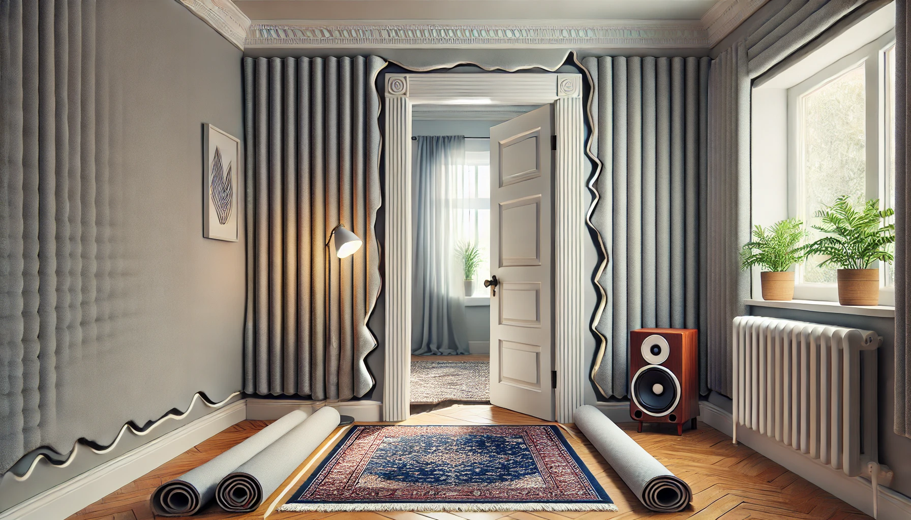 Budget-Friendly Soundproofing with Sealed Gaps and Area Rugs