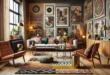 Creative Eclectic Living Room With A Blend Of Modern And Vintage Elements