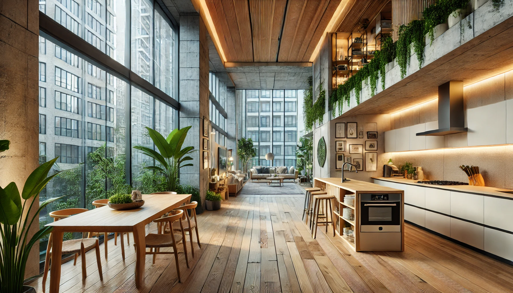 Eco-Friendly Sustainable Urban Home Interior