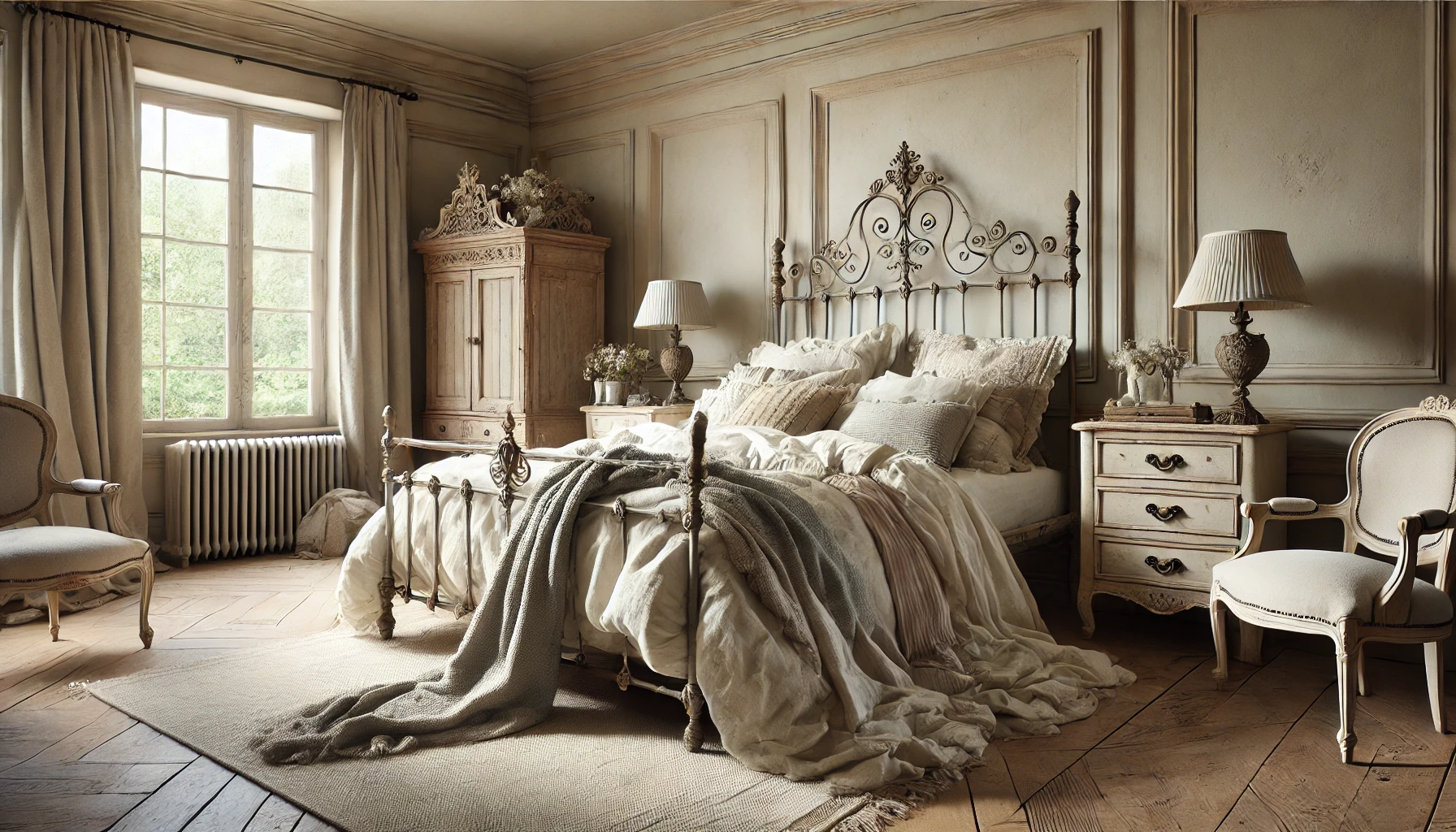 Elegant French Country Bedroom Retreat