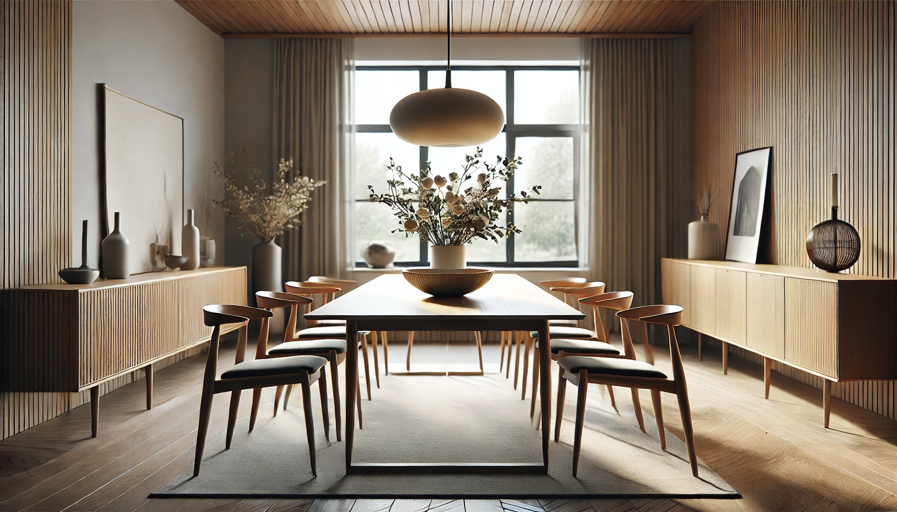 Elegant Mid-century Modern Dining Room