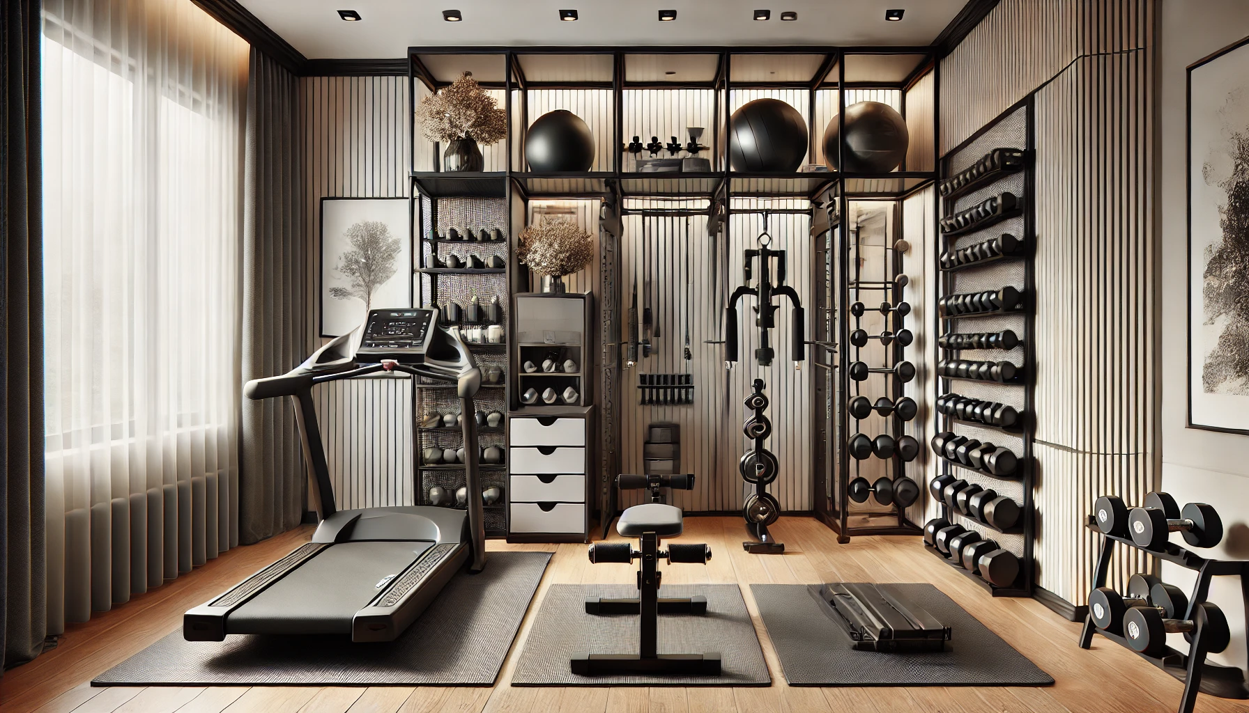 Elegant Small Home Gym Design For Limited Spaces