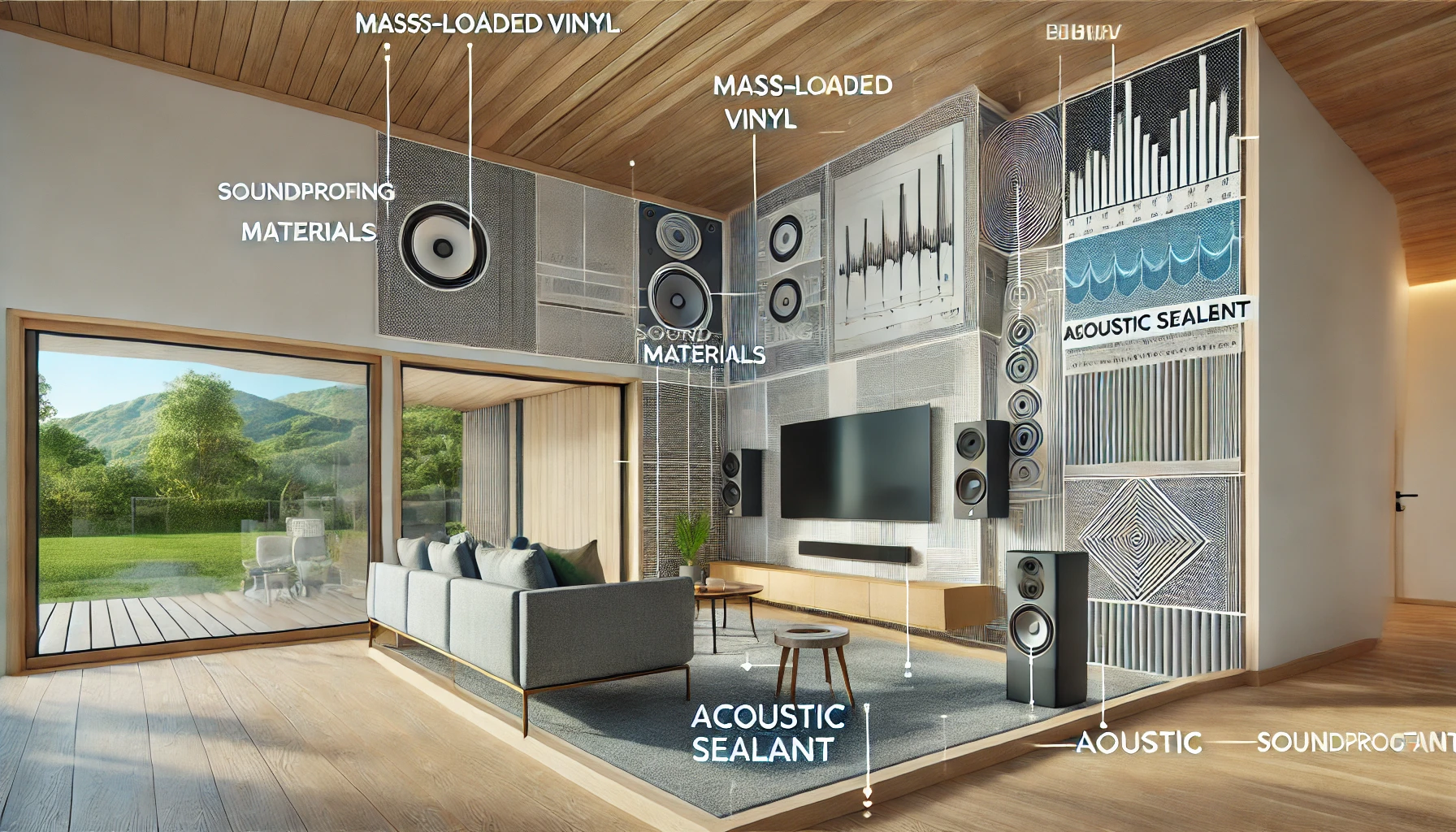 Home Soundproofing with Mass-Loaded Vinyl and Acoustic Sealant