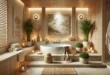 Luxurious Minimalist Home Spa With Natural Elements