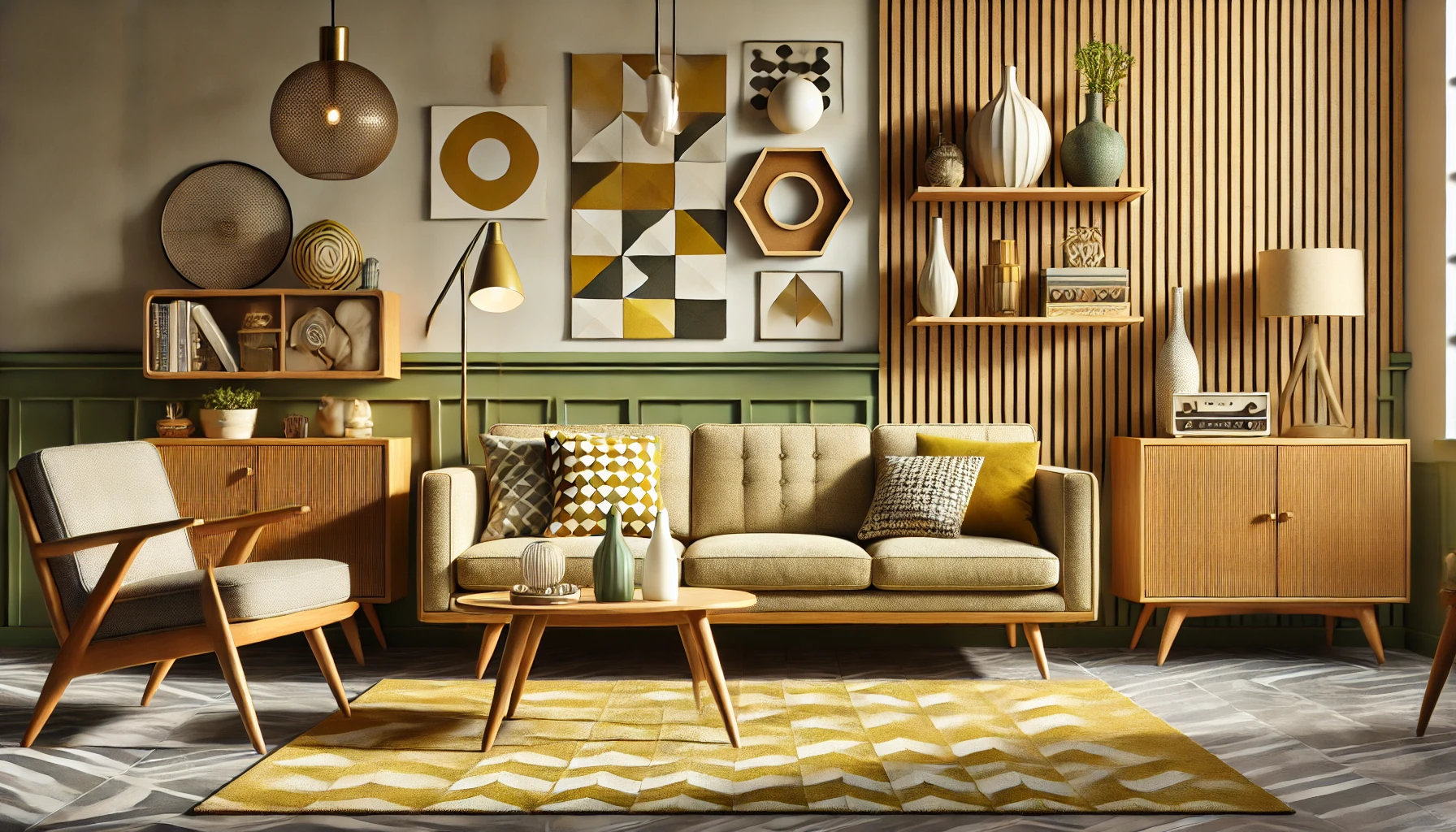 Mid-Century Modern Living Room Design