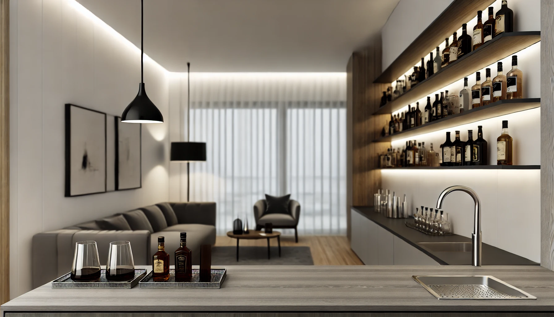 Modern Home Bar Design Ideas for Contemporary Living Spaces