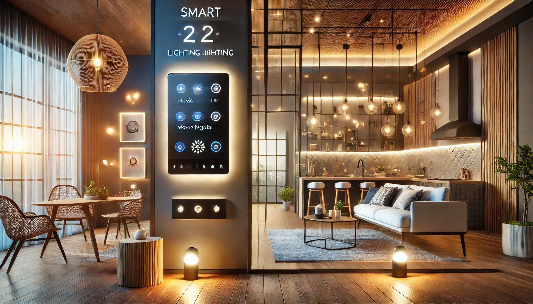 Modern Home with Personalized Smart Lighting Design