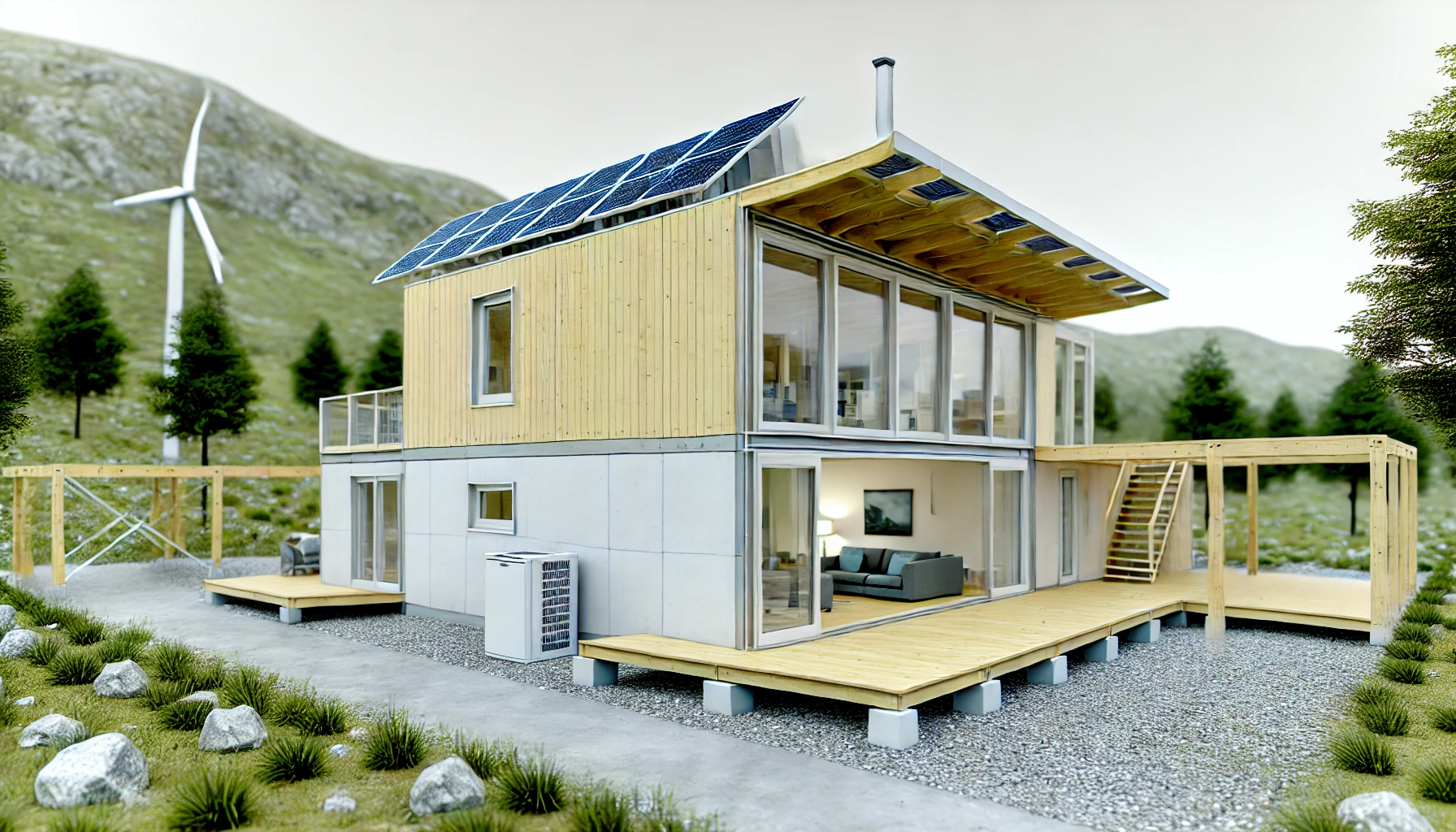 Modern Prefabricated Eco-Home in a Sustainable Setting