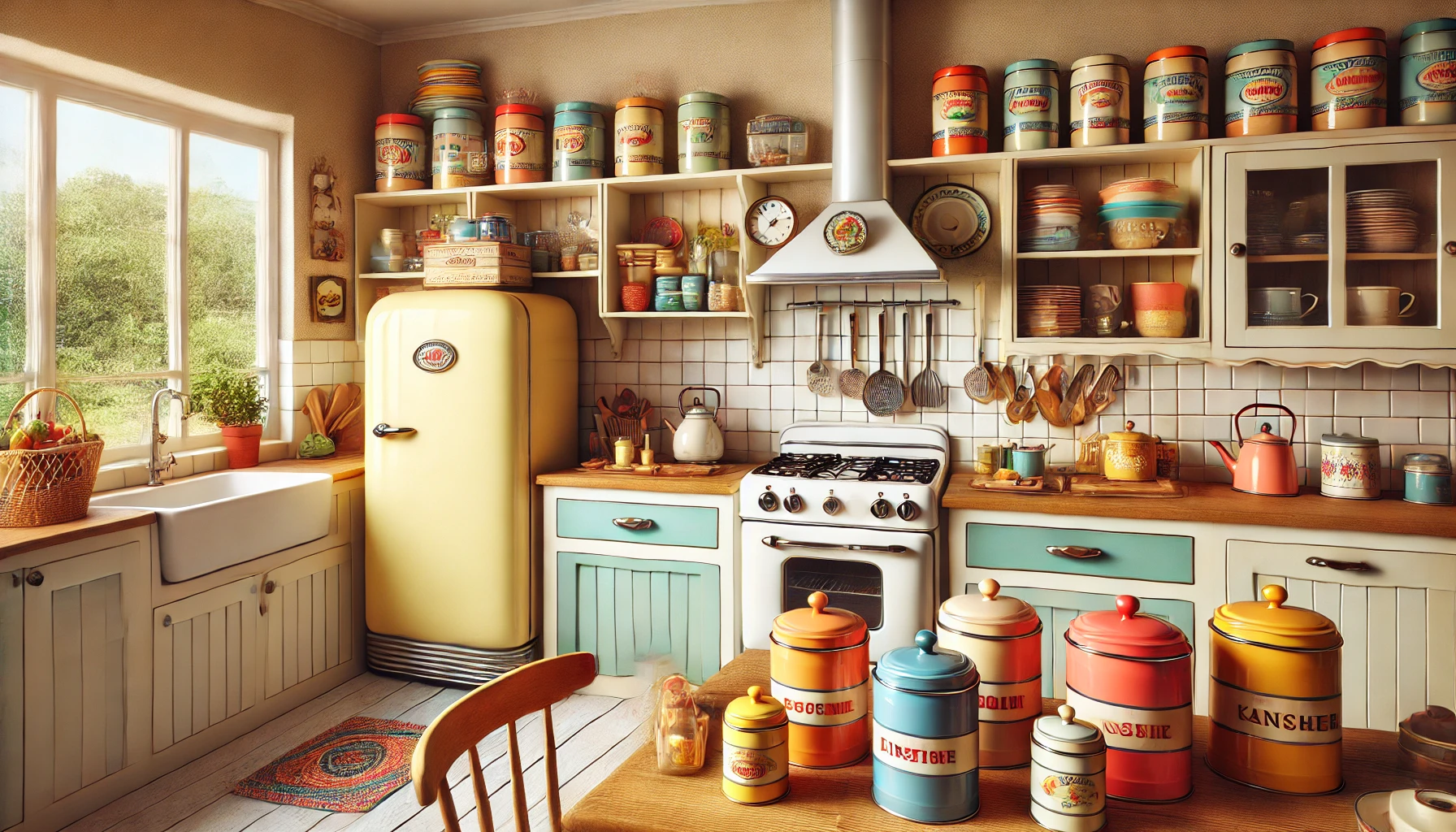 Nostalgic Retro-Inspired Kitchen