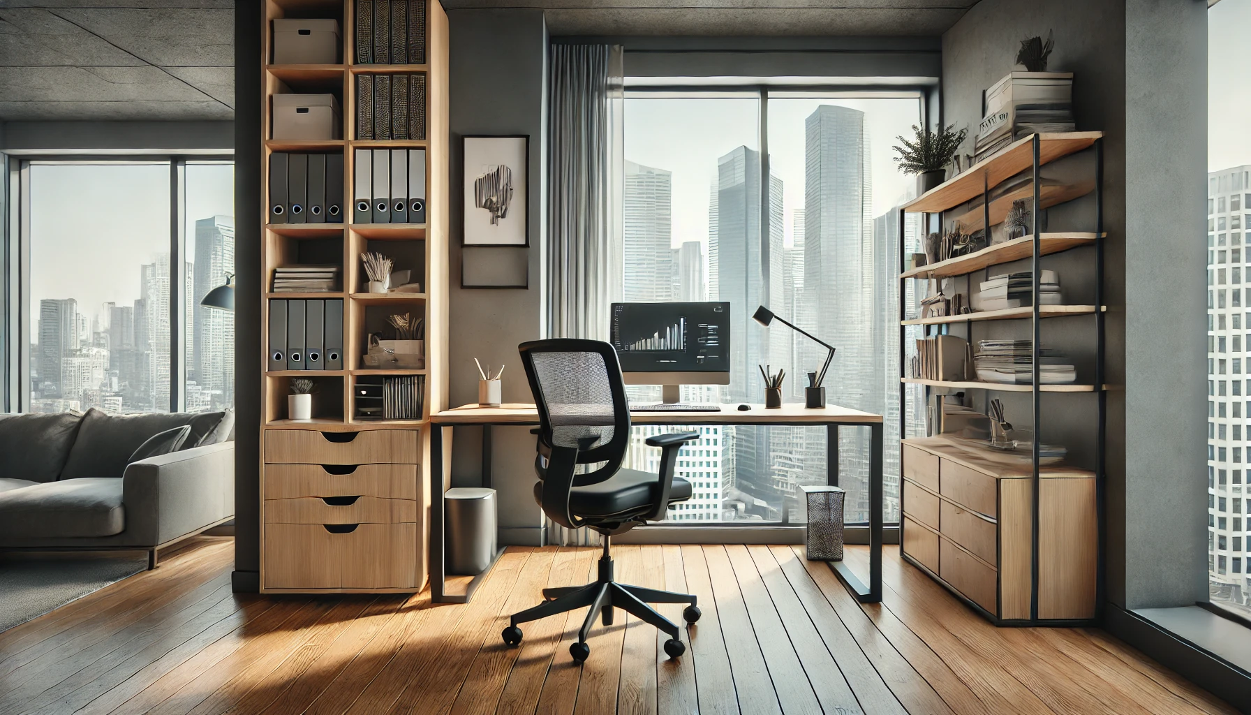 Productive Urban Home Office Design