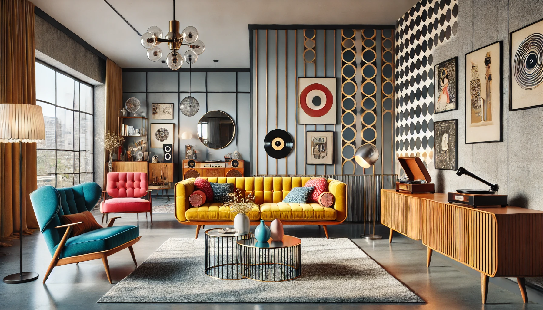 Retro Modern Home Blending Vintage And Contemporary Elements