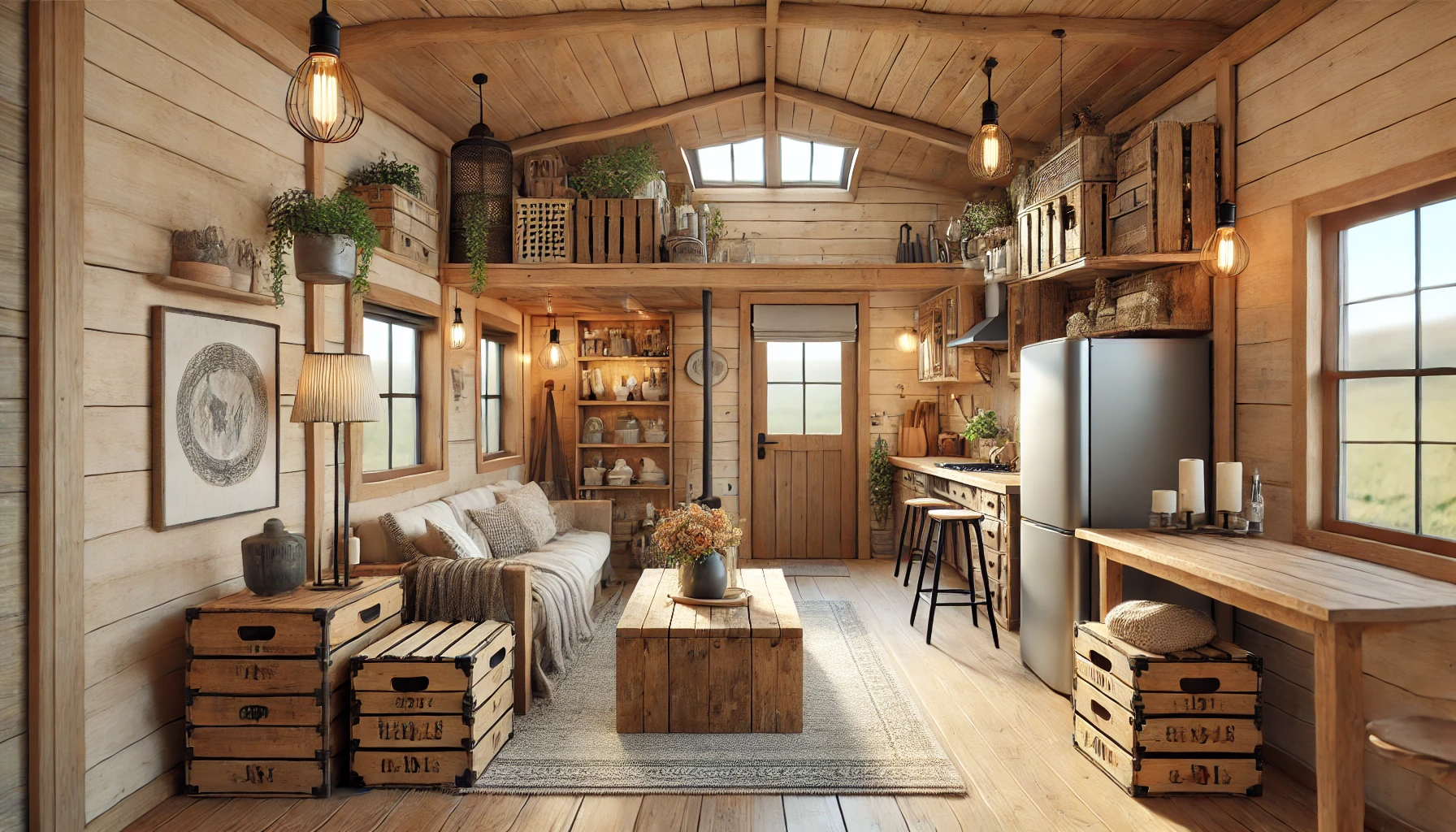 Rustic Tiny House With Affordable Diy Design Solutions