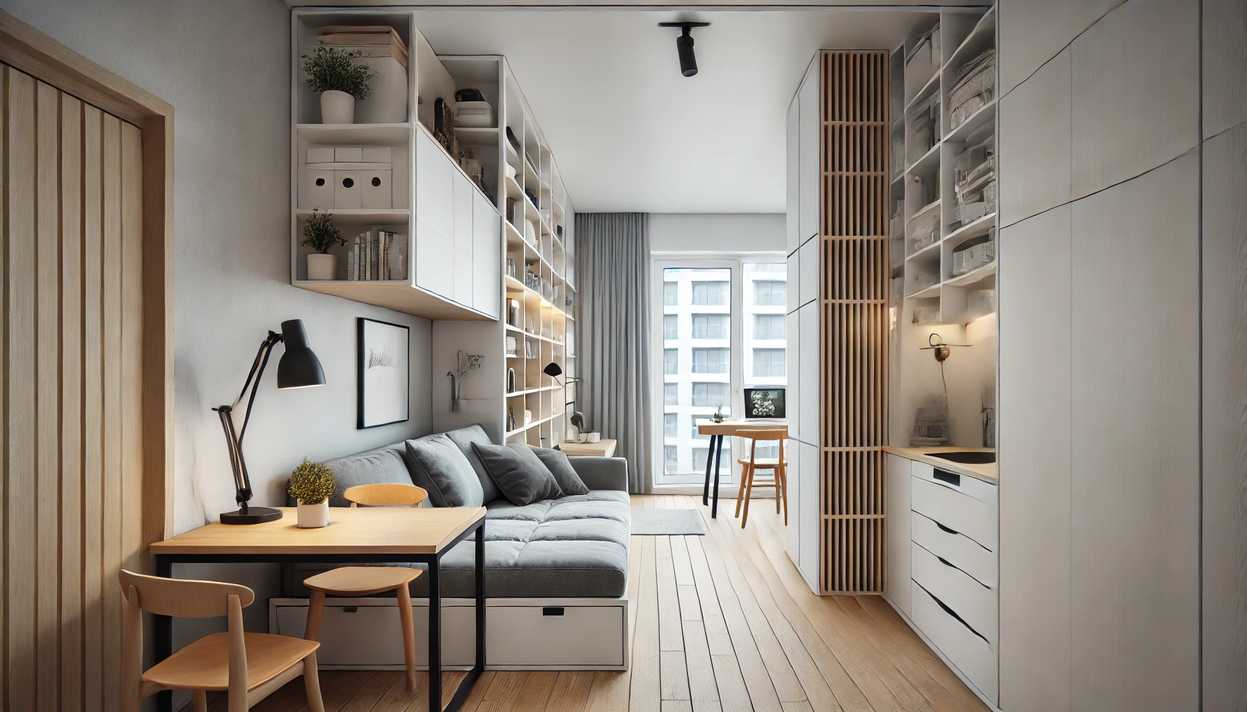 Small Multifunctional Room Maximizing Space And Versatility