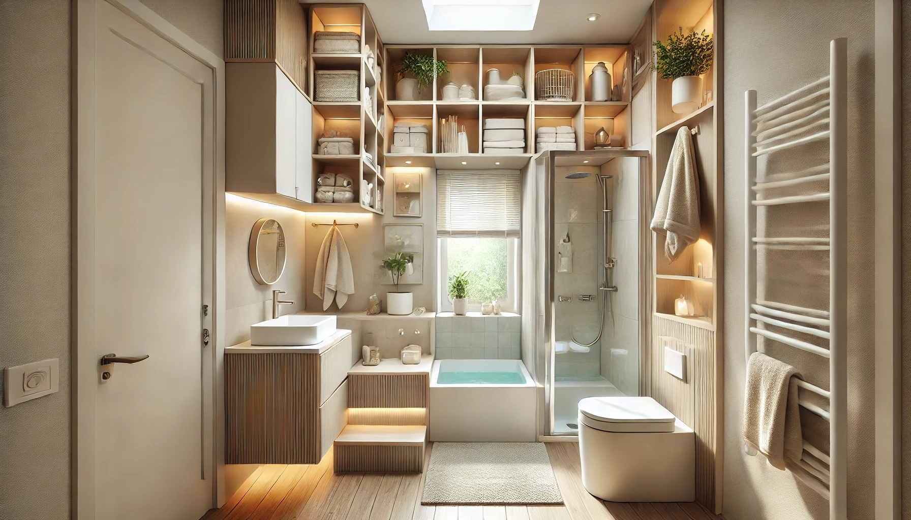 Smart Small Home Spa Design With Compact Fixtures