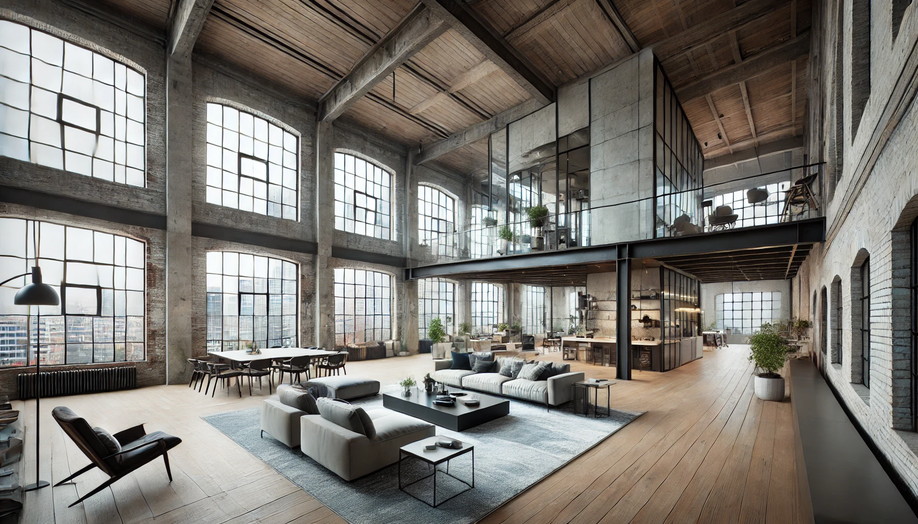 Spacious Urban Loft with Industrial Aesthetics