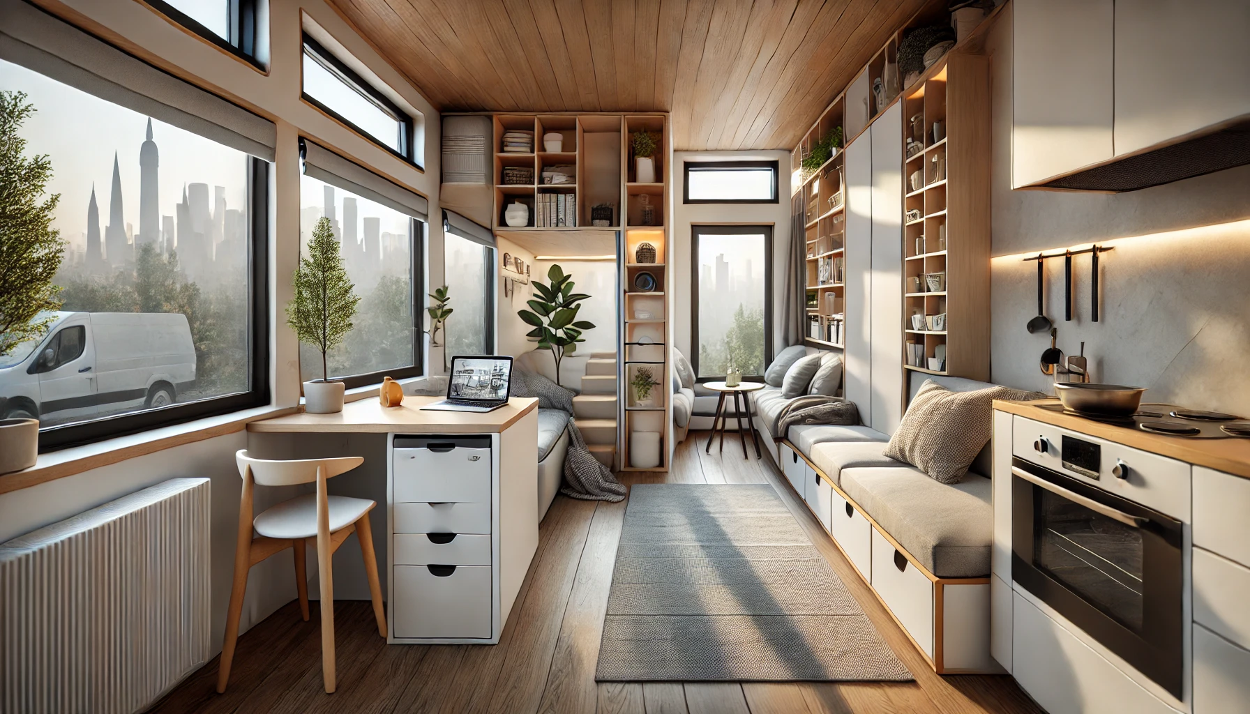 Stylish and Functional Tiny House Interior