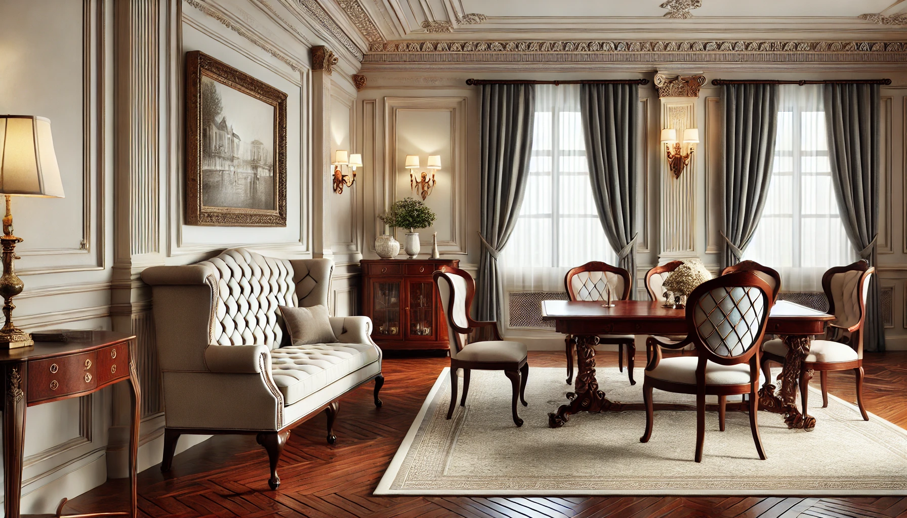 Traditional Home Decor With Timeless Furniture And Classic Architectural Details