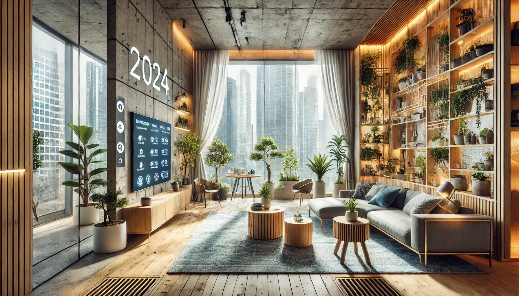 Urban Home Design for 2024 Nature and Smart Technology