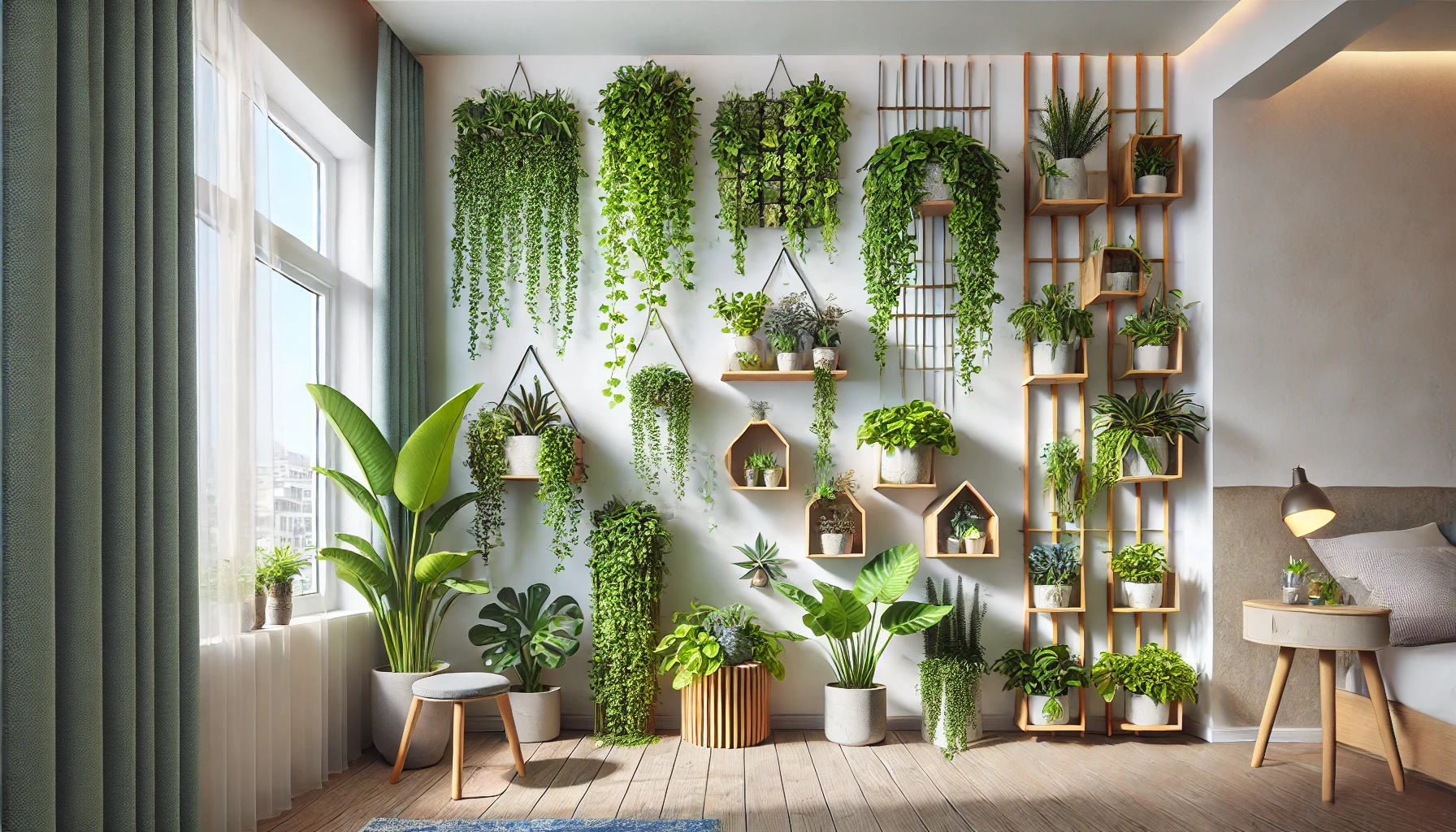 Vertical Garden and Multi-Level Plant Stand for Small Spaces