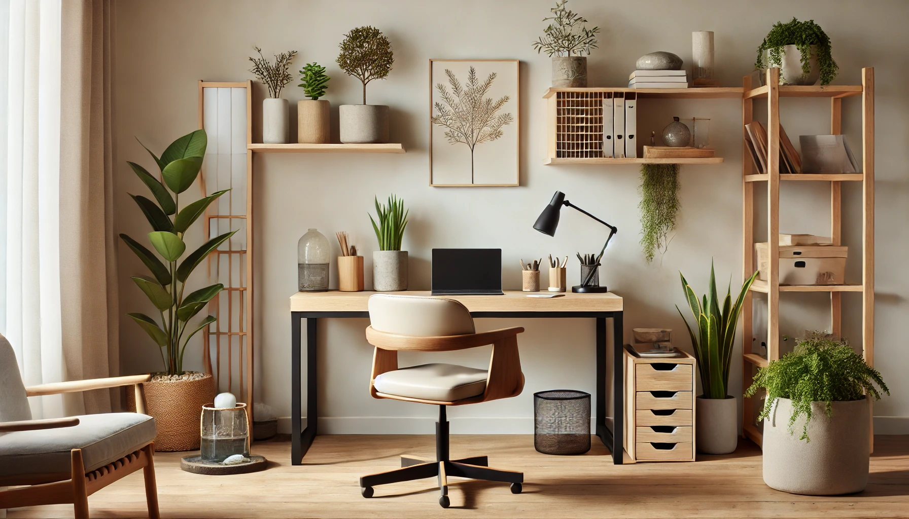 Zen-Inspired Home Office for Calm Productivity